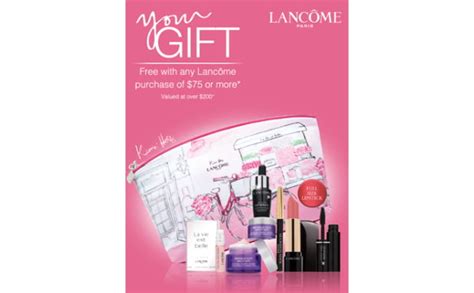 david jones lancome gift with purchase